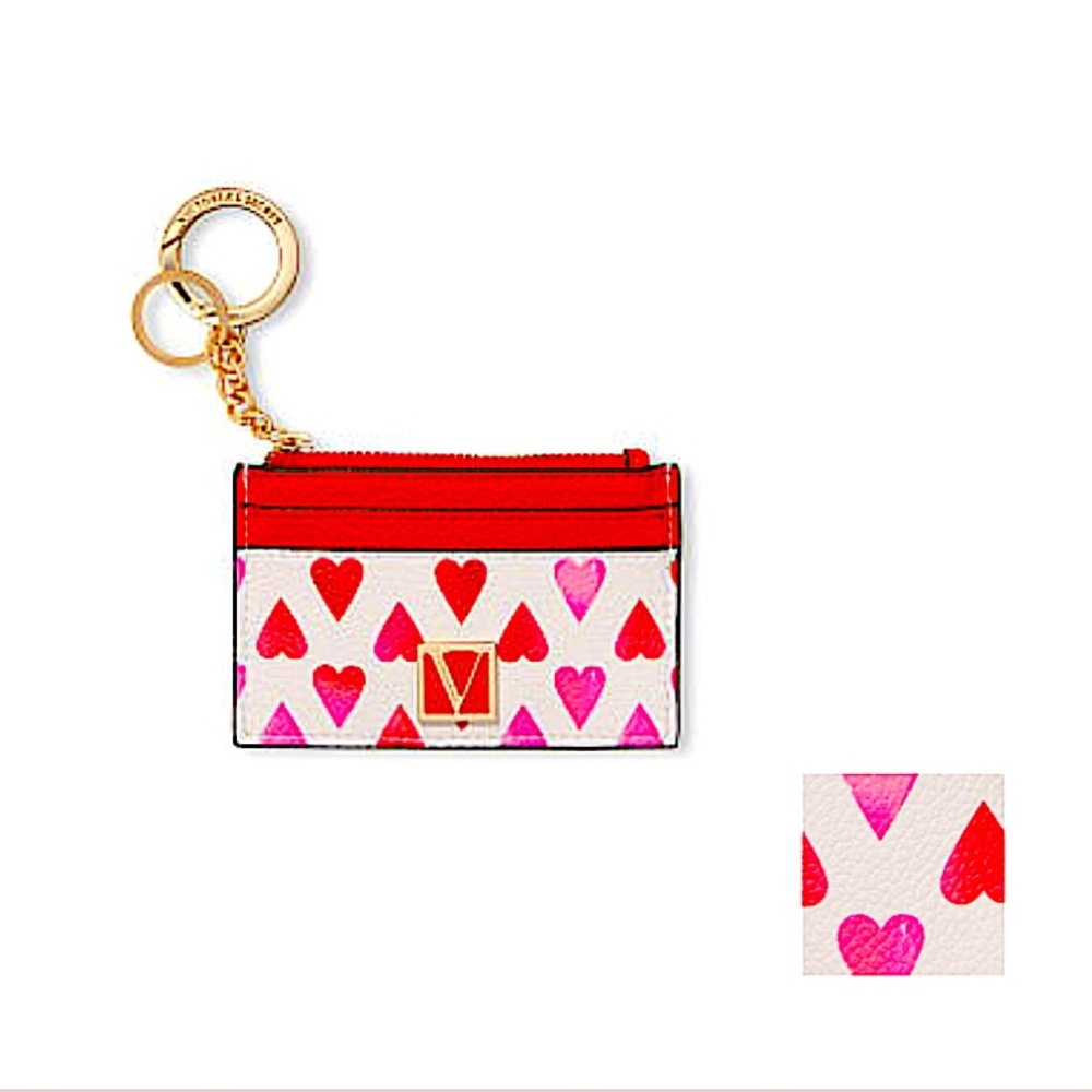 NEW! VICTORIA'S SECRET The Victoria Card Case Keychain